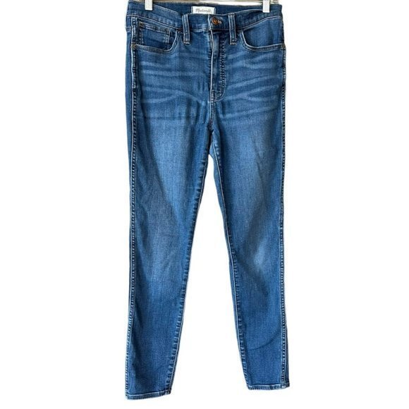 Madewell 10" High Rise Roadtripper Skinny Jeans Mid Wash‎ Womens 28 - Picture 1 of 4